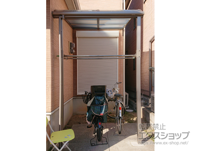 大阪府泉南市ののテラス屋根 スピーネ R型 テラスタイプ 単体 積雪〜20cm対応 施工例