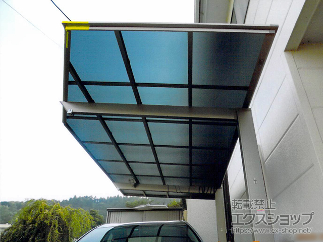 福島県二本松市ののカーポート フーゴF (フラットスタイル) 積雪〜20cm対応 施工例