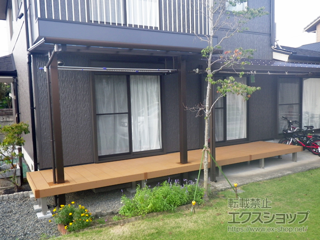 栃木県宇都宮市ののウッドデッキ リウッドデッキ 200 施工例