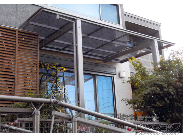 静岡県浜松市ののテラス屋根 フーゴF 独立テラスタイプ 単体 積雪〜20cm対応 施工例