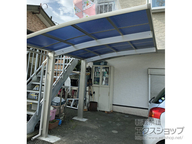 東京都八王子市ののカーポート プレシオスポート 積雪〜20cm対応 施工例