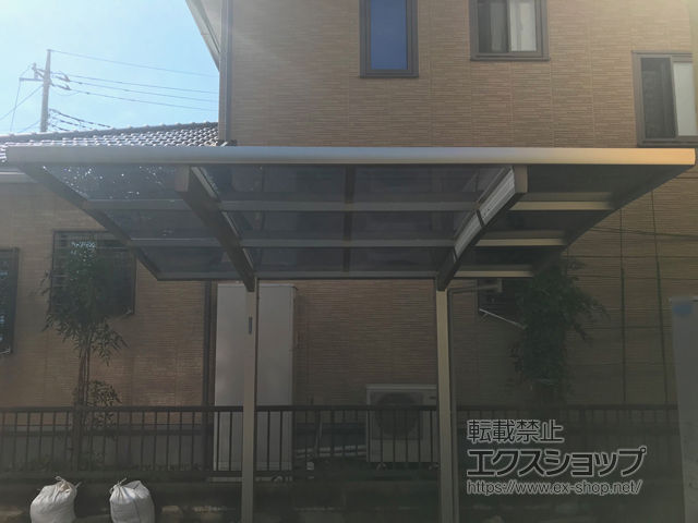 茨城県つくば市ののサイクルポート・駐輪場 プレシオスポート ミニ 積雪〜20cm対応 施工例