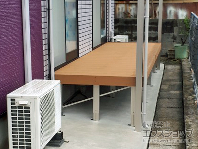 山口県山口市ののウッドデッキ リウッドデッキ 200 施工例