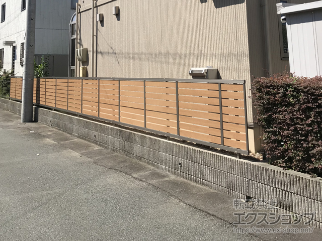 三重県津市ののフェンス・柵 セレビューフェンス RP3型 フリーポールタイプ 施工例