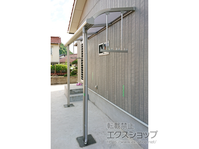 島根県大田市ののテラス屋根 ソラリア R型 テラスタイプ 単体 積雪〜20cm対応 施工例