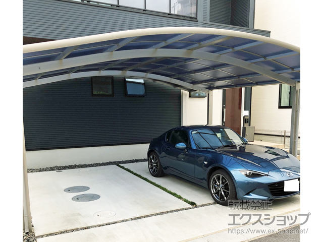 愛知県尾張旭市ののカーポート レイナツインポートグラン　積雪〜20cm対応 施工例