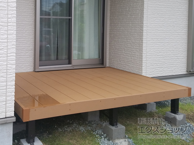 熊本県熊本市ののウッドデッキ リウッドデッキ 200 施工例