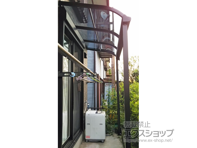 静岡県浜松市ののテラス屋根 プレシオステラスII R型 テラスタイプ 単体 積雪〜20cm対応 施工例