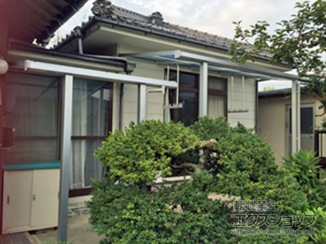 山口県宇部市ののテラス屋根 ソラリア F型 テラスタイプ 単体 積雪〜20cm対応 施工例