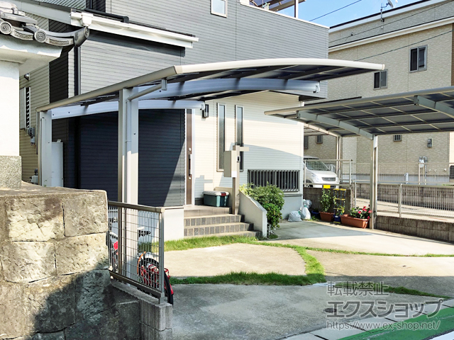 福岡県福岡市ののカーポート プレシオスポート 積雪〜20cm対応 施工例