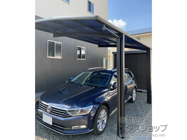 広島県福山市ののカーポート プレシオスポート 積雪〜20cm対応 施工例