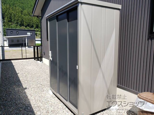 岐阜県郡上市のの物置・屋外倉庫 エスモ 一般型 1497×900×1959 ESE-1509A-SM 施工例