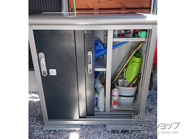 宮崎県宮崎市のの物置・屋外倉庫 エスモ 一般型 1050×520×1101 ESE-1005Y-SM 施工例