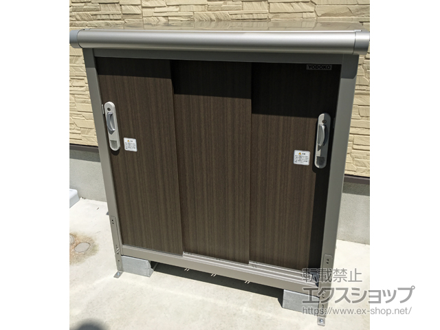 奈良県桜井市のの物置・屋外倉庫 エスモ 一般型 1050×520×1101（ESE-1005Y） ESE-1005Y-DW 施工例