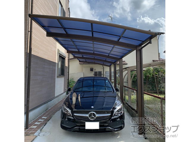 福岡県福岡市ののカーポート プレシオスポート 縦連棟 積雪〜20cm対応 施工例