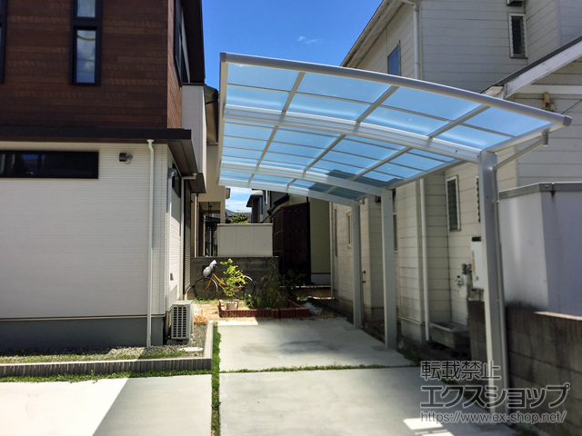 岡山県岡山市ののカーポート レイナポートグラン 延長　積雪〜20cm対応 施工例