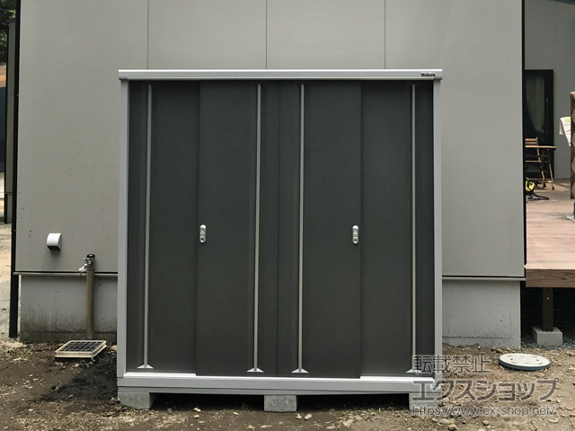 熊本県阿蘇市のの物置・屋外倉庫 シンプリー 一般型 1940×905×1903（MJX-199E-P） MJX-199E-P-PG 施工例