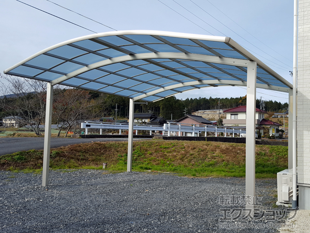 岐阜県中津川市ののカーポート レイナツインポートグラン　積雪〜20cm対応 施工例