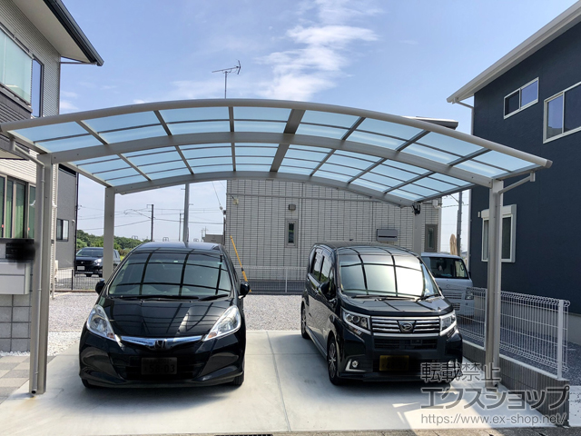 栃木県栃木市ののカーポート レイナツインポートグラン　積雪〜20cm対応 施工例