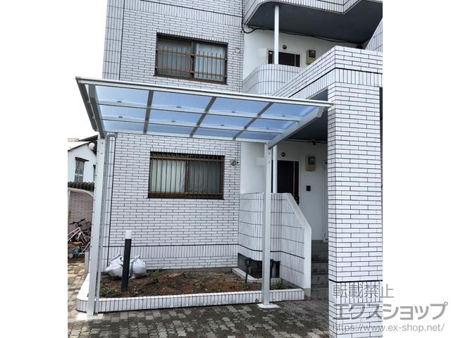 佐賀県唐津市ののテラス屋根 フーゴF 独立テラスタイプ 単体 積雪〜20cm対応 施工例