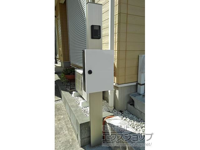 神奈川県平塚市のの機能門柱・ポスト シンプレオポストユニット1型 施工例