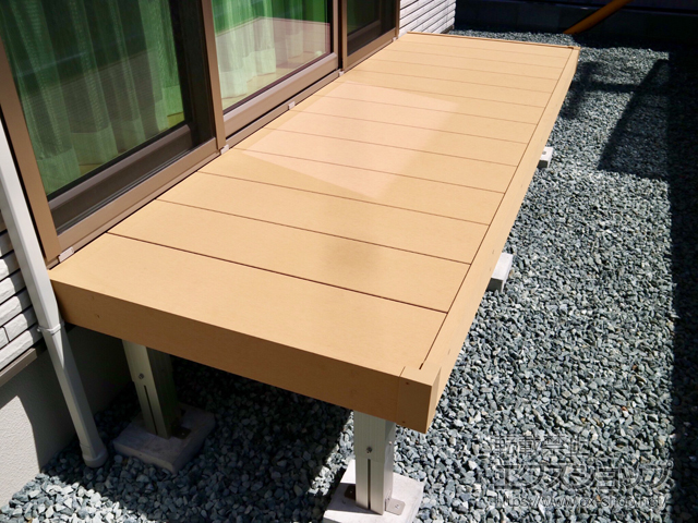 静岡県静岡市ののウッドデッキ リウッドデッキ 200 施工例