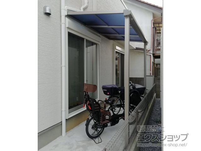 千葉県我孫子市ののテラス屋根 プレシオステラスII F型 テラスタイプ 単体 積雪〜20cm対応 施工例