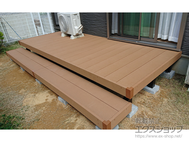 奈良県奈良市ののウッドデッキ リウッドデッキ 200 施工例