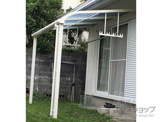 福岡県小郡市ののテラス屋根 ソラリア R型 テラスタイプ 単体 積雪〜20cm対応 施工例