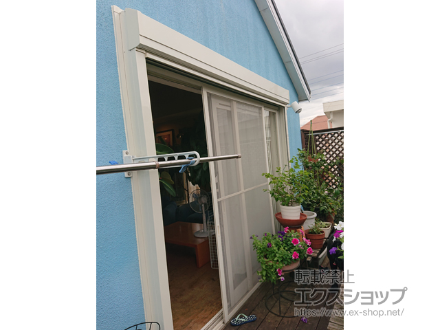 千葉県佐倉市のLIXIL リクシル（トステム）のガレージシャッター ガレージシャッタークワトロ 手動式 外部付タイプ 施工例