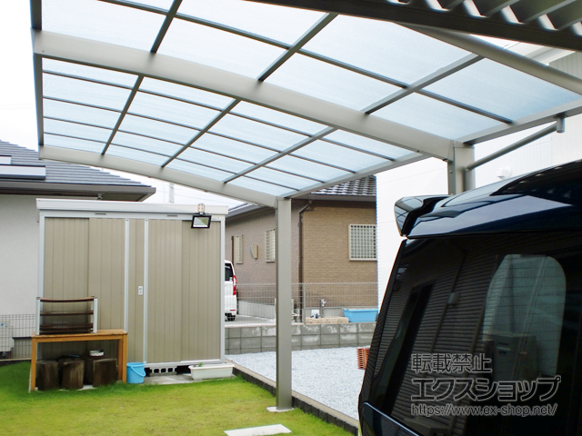福岡県糸島市ののカーポート ネスカR (ラウンドスタイル) 積雪〜20cm対応 施工例