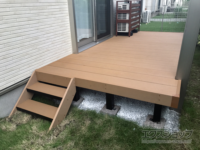 神奈川県相模原市ののウッドデッキ マージウッドデッキ 施工例