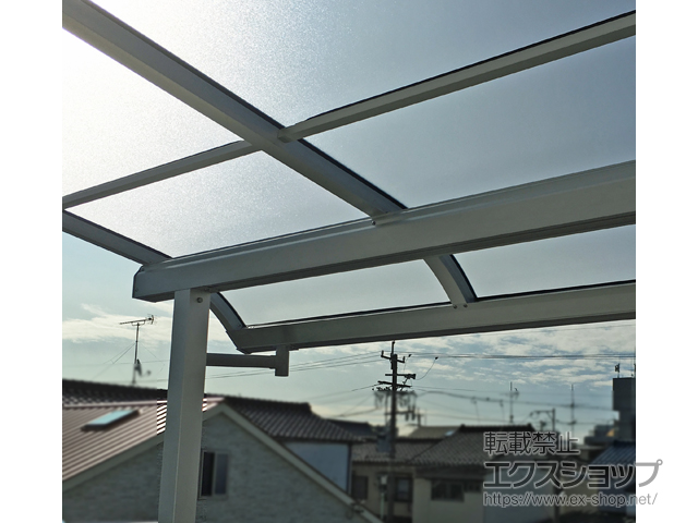 愛知県名古屋市ののバルコニー・ベランダ屋根 ソラリア R型 屋根タイプ 単体 積雪〜20cm対応 施工例