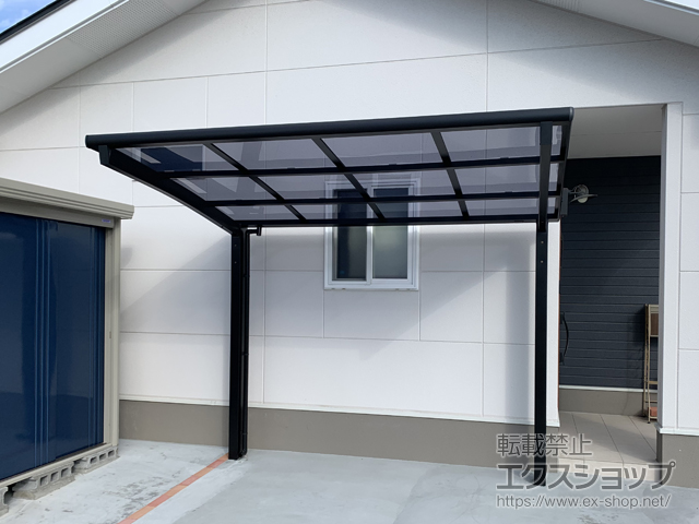 岩手県奥州市ののサイクルポート・駐輪場 ネスカRミニ (ラウンドスタイル) 積雪〜20cm対応 施工例