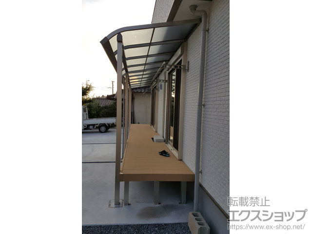 大分県日田市ののテラス屋根 ソラリア R型 テラスタイプ 三連棟 積雪〜20cm対応 施工例
