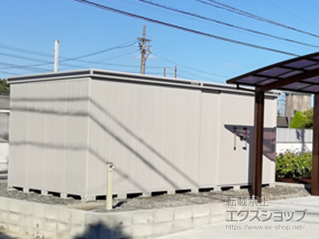 三重県四日市市のの物置・屋外倉庫 エルモ 一般型 右扉タイプ（LMD-5129HR） LMD-5129HR-CB 施工例