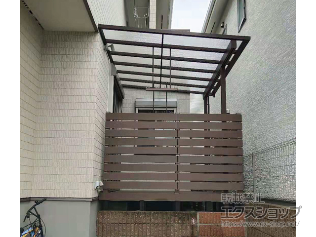 福岡県福岡市ののテラス屋根 サザンテラス (フレーム仕様) テラスタイプ 単体 施工例