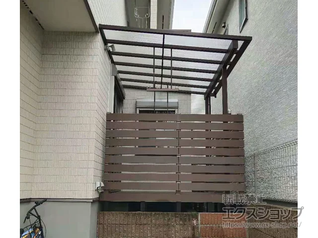 福岡県福岡市のYKKAPのテラス屋根 サザンテラス (フレーム仕様) テラスタイプ 単体 施工例
