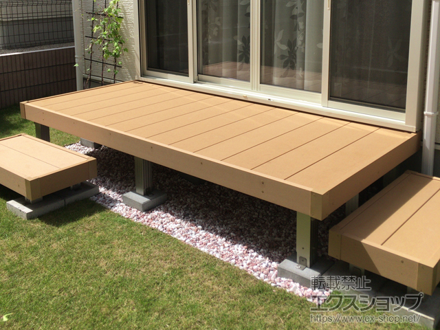 千葉県柏市ののウッドデッキ リウッドデッキ 200 施工例