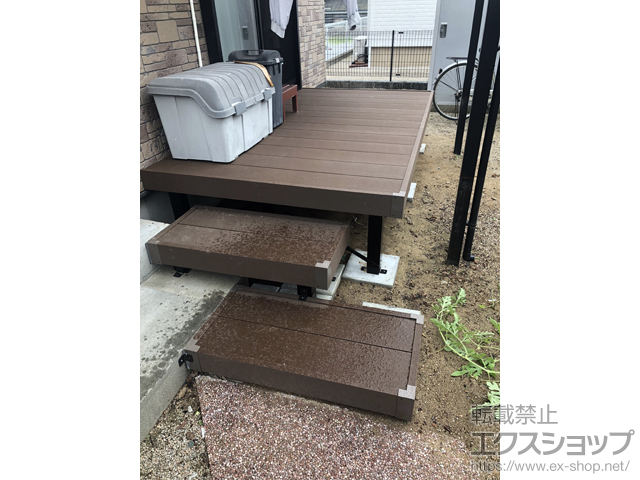 福岡県北九州市ののウッドデッキ マージウッドデッキ 施工例