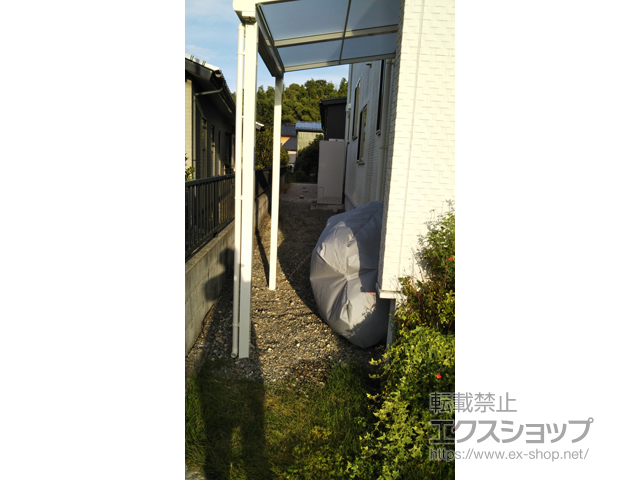 富山県富山市ののテラス屋根 スピーネ F型 1500 テラスタイプ 単体 積雪〜50cm対応 施工例