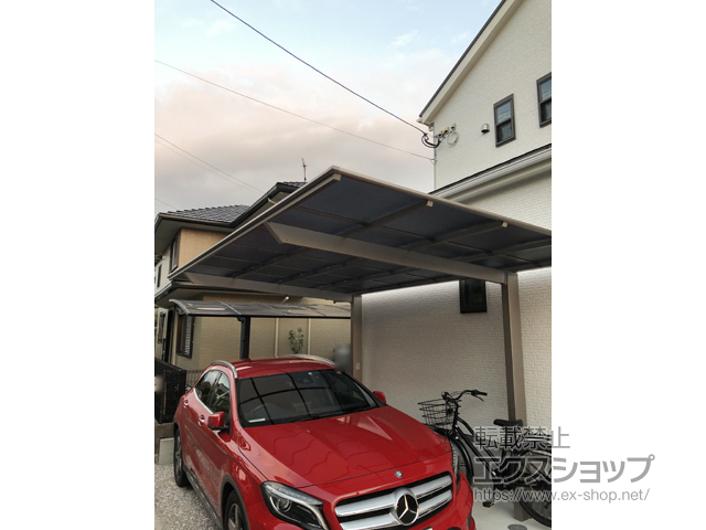 福岡県小郡市ののカーポート ソリッドポート 積雪〜20cm対応 施工例