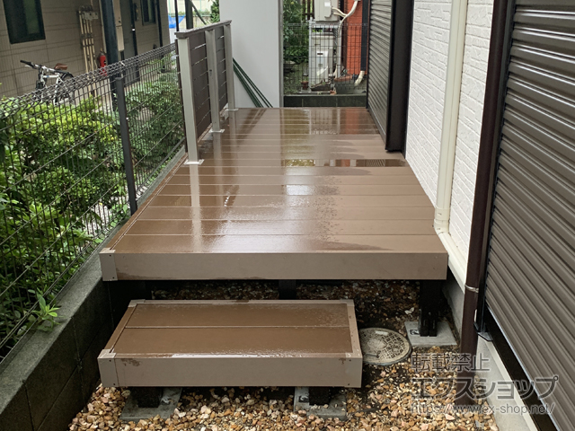 神奈川県大和市ののウッドデッキ リウッドデッキ 200 施工例