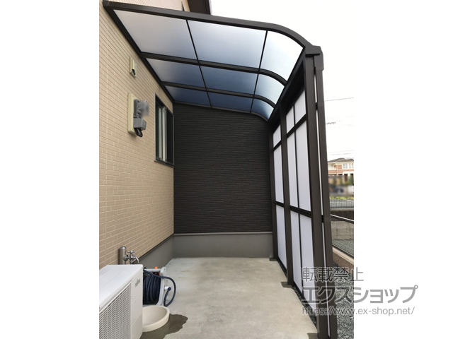 熊本県熊本市ののストックヤード スピーネストックヤードR型 パネルタイプ スクリーン仕様 積雪〜20cm対応 施工例