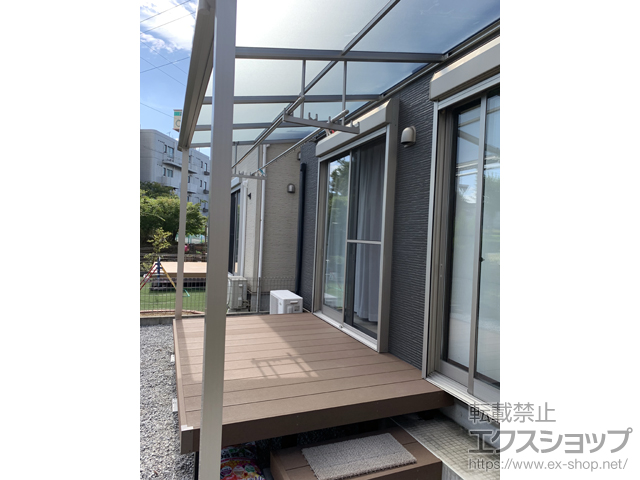埼玉県川口市ののテラス屋根、ウッドデッキ リウッドデッキ 200 施工例