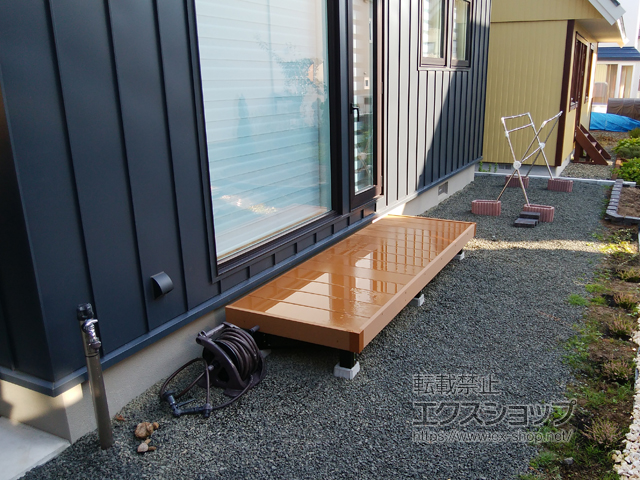 北海道江別市ののウッドデッキ リウッドデッキ 200 施工例