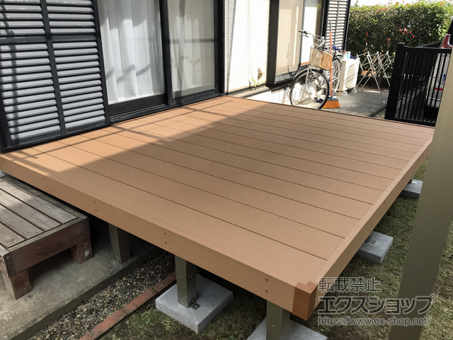 千葉県東金市ののウッドデッキ リウッドデッキ 200 施工例