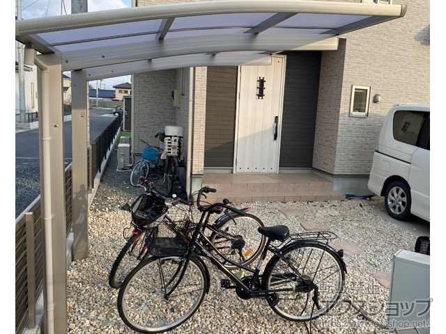 埼玉県春日部市ののサイクルポート・駐輪場 プレシオスポート ミニ 積雪〜20cm対応 施工例