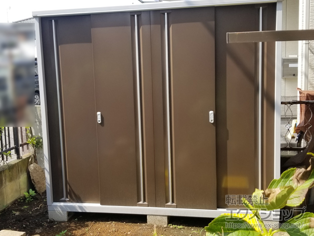 埼玉県上尾市のの物置・屋外倉庫 シンプリー 一般型 2160×905×1903 MJX-219E-TB 施工例