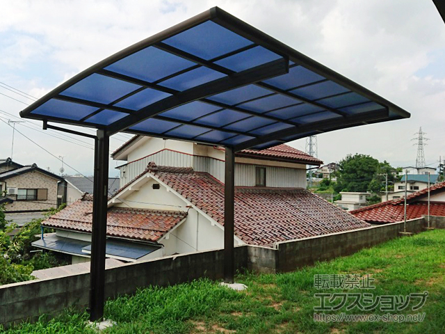 福島県郡山市ののカーポート プレシオスポート 積雪〜20cm対応 施工例